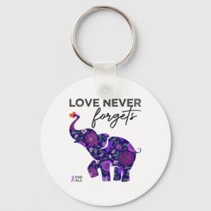 End Heimers Shirt Love vergeet Heimers nooit bewus Sleutelhanger
