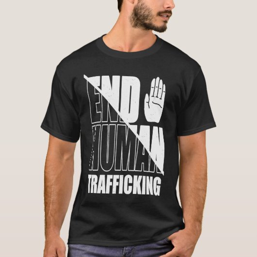 End Human Trafficking Stop Human Trafficking T-shirt (Voorkant)