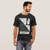 End Human Trafficking Stop Human Trafficking T-shirt (Voorkant volledig)
