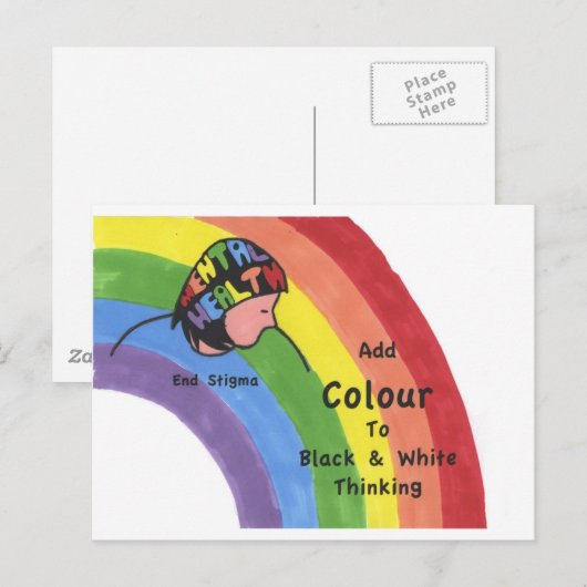 End Mental Health Stigma Briefkaart (Voorkant / Achterkant)