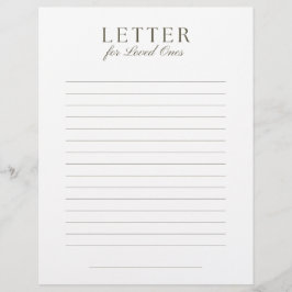End-of-Life Letter to Loved Ones Briefhoofd