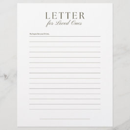 End-of-Life Letter to Loved Ones Briefhoofd
