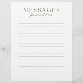 End-of-Life Letter to Loved Ones Briefhoofd