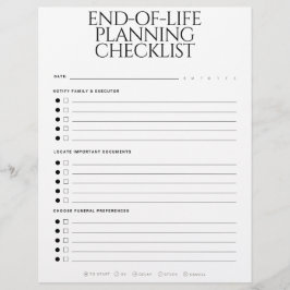 End-of-Life Planning Checklist Briefhoofd