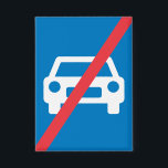 End of Motorway Traffic Sign Button<br><div class="desc">Serve your drinks in style with these end of motorway traffic sign paper cups. These coordinated party supplies feature the recognizable blue and red road symbol, making them an ideal choice for transportation themed birthdays, driving school graduations, or retirement celebrations. Whether you are serving juice, soda, or water, these durable...</div>