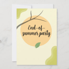End of Summer Garden Party Invitation Kaart