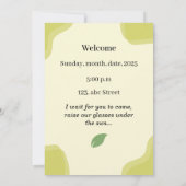 End of Summer Garden Party Invitation Kaart (Achterkant)