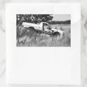 End of the Journey Rechthoekige Sticker (Tas)