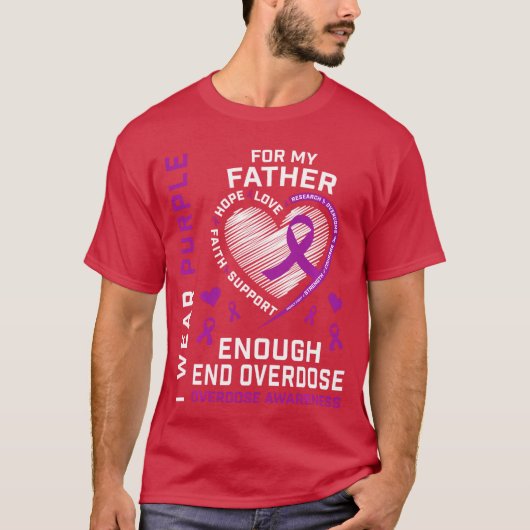 End Overdose Awareness Shirt Enough Purple For My  (Voorkant)