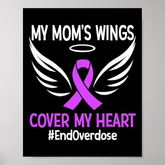 End Overdose My Mom's Wings Bedekken Mijn Hart Paa Poster (Voorkant)