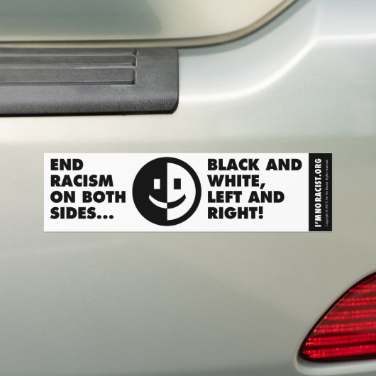 End Racism Bumpersticker (Op auto)