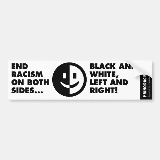 End Racism Bumpersticker (Voorkant)
