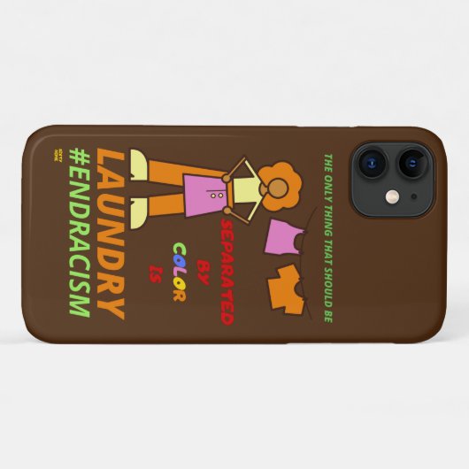 "END RACISM" Case-Mate iPhone CASE (Achterkant (horizontaal))