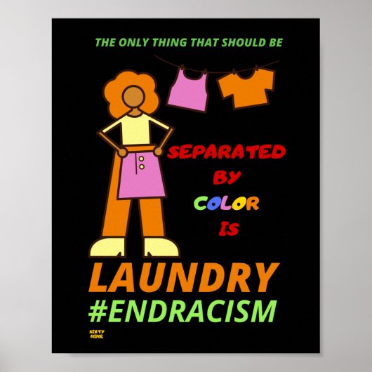 "END RACISM" POSTER (Voorkant)