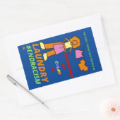 "END RACISM" RECHTHOEKIGE STICKER (Envelop)