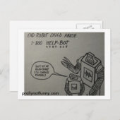 End Robot Child Abuse Briefkaart (Voorkant / Achterkant)
