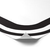 End School Zone Road Sign Poster (Hoek)