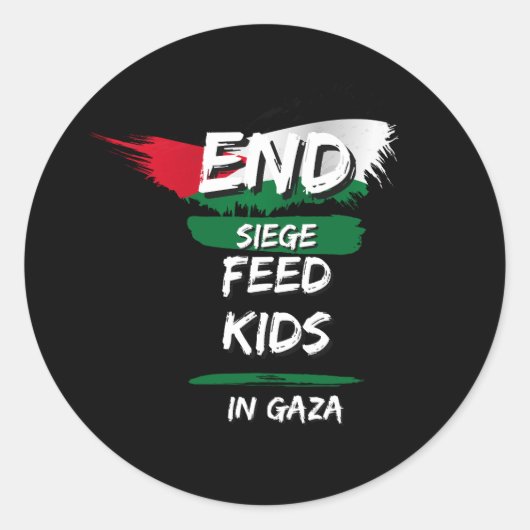 END SIEGE RONDE STICKER (Voorkant)