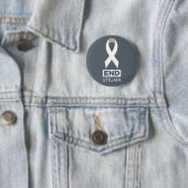 End Stigma for Lung Cancer Pin. Ronde Button 5,7 Cm (In situ)