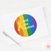 end the hatred ronde sticker (Envelop)