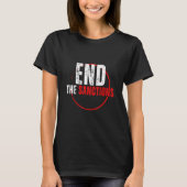 End the Sanctions Anti War 4 T-shirt (Voorkant)