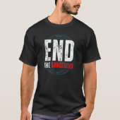 End the Sanctions Anti War T-shirt (Voorkant)