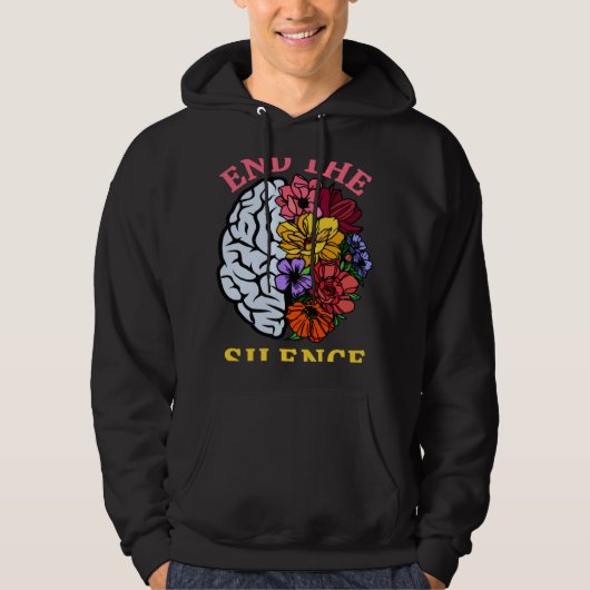 End The Silence For Mental Health Awareness 2023   Hoodie (Voorkant)