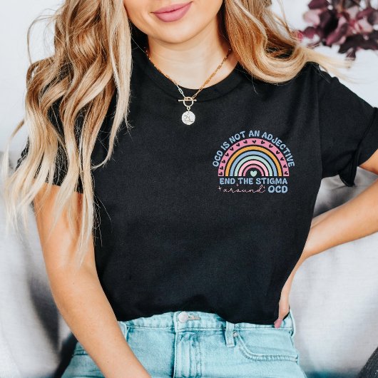 End the Stigma Around OCD Retro Mental Health T-shirt