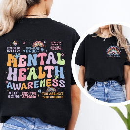 End the Stigma Around OCD Retro Mental Health T-shirt