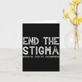 End the stigma mental health awareness performance kaart (Gele Bloem)