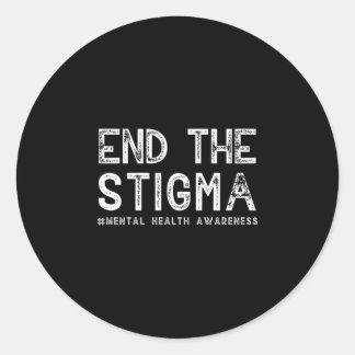 End the stigma mental health awareness performance ronde sticker