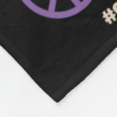 End The Stigma Save A Life Groovy Overdose Awarene Fleece Deken (Hoek)