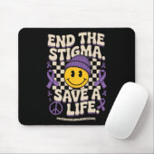 End The Stigma Save A Life Groovy Overdose Awarene Muismat (Met muis)