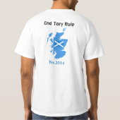 End Tory Rule Scottish Independence T-Shirt (Achterkant)