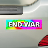 END WAR (you may change the words) Bumpersticker (Op auto)