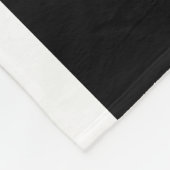 END ZONE Athletisch Zwart Witte Tekst Strepen Fleece Deken (Hoek)