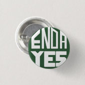ENDA Ja Ronde Button 3,2 Cm (Voorkant /achterkant)