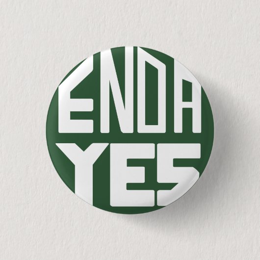 ENDA Ja Ronde Button 3,2 Cm (Voorkant)