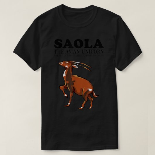 Endangered Species Day 2022 Theme - SAOLA The Asia T-shirt (Design voorkant)