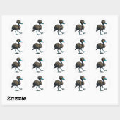 Endearing Emu Ronde Sticker (Vel)