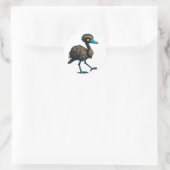 Endearing Emu Ronde Sticker (Tas)