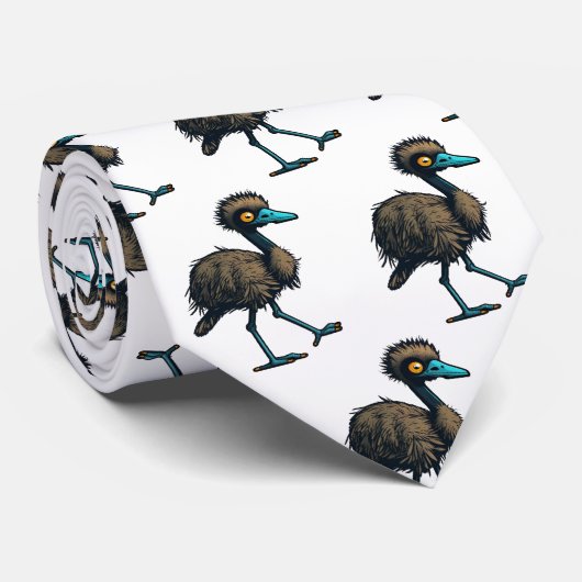 Endearing Emu Stropdas (Opgerold)