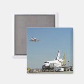 Endeavor op Runway met Columbia op SCA Overhea Magneet (Voorkant / Achterkant)