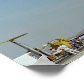 Endeavor op Runway met Columbia op SCA Overhea Poster (Hoek)