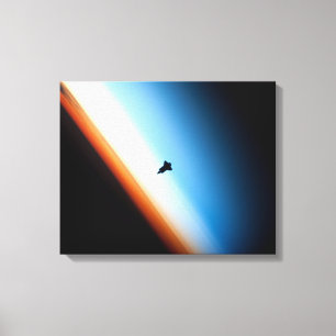 Endeavor Sunset Silhouette Canvas Afdruk