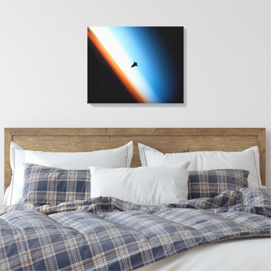 Endeavour Sunset Silhouet Canvas Afdruk (Insitu (Slaapkamer))