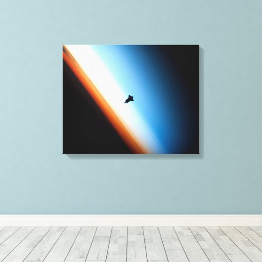 Endeavour Sunset Silhouet Canvas Afdruk (Insitu (Houten vloer))