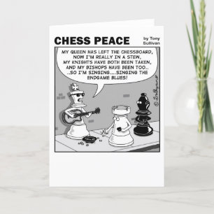Endgame blues Chess Peace cartoon Kaart