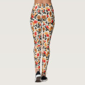 Endleaves of Art floral pattern Leggings (Achterkant)