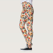 Endleaves of Art floral pattern Leggings (Links)